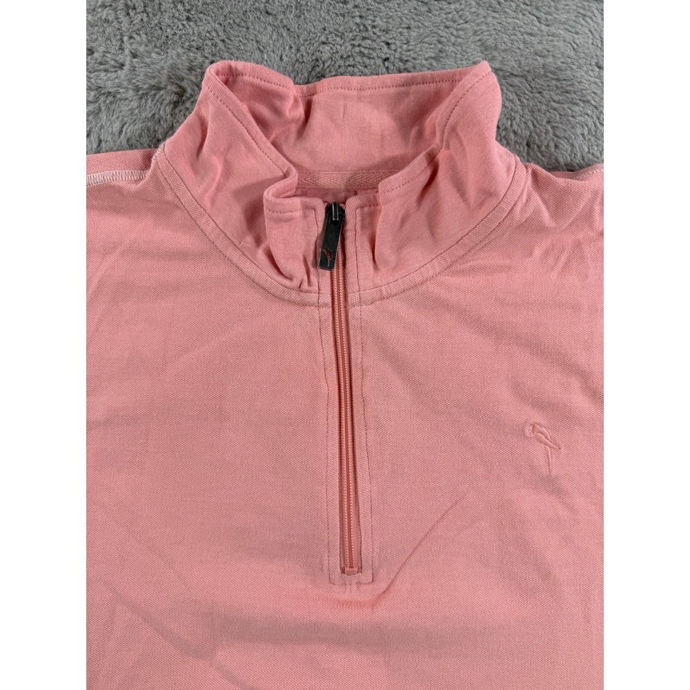 Margaritaville Island Reserve Mens Coral Quarter Zip Pullover‎ Sweatshirt XXL - Picture 8 of 10